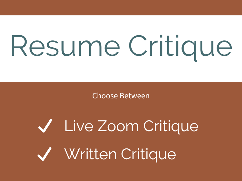 Resume Critique