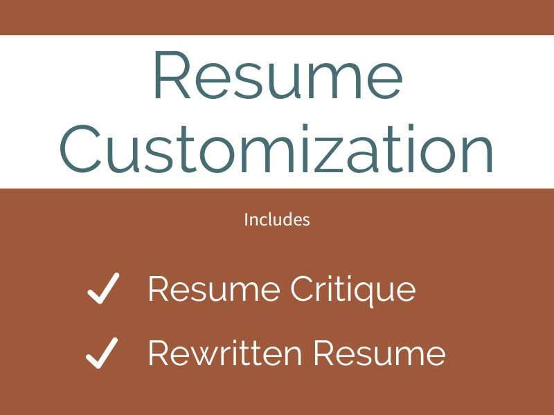 Resume Customization